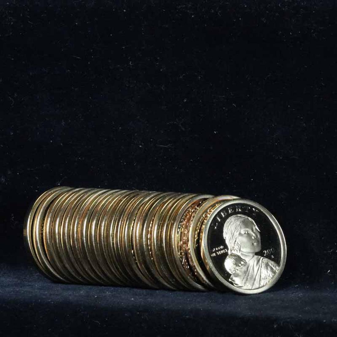 Proof 2005-s Sacagawea dollar roll $1, 20 pieces