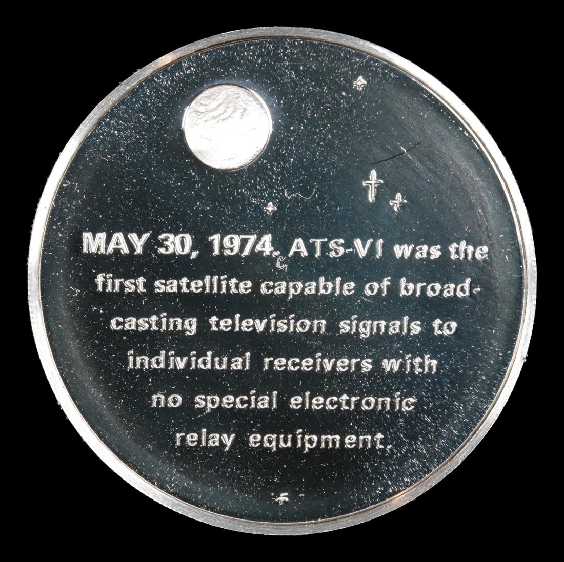 America In Space Most Powerful Communications Satellite .999 Sterling Silver Round Grades