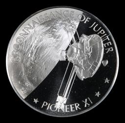 America In Space Reconniassance Of Jupiter 1oz. .999 Silver Round Grades