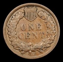 1881 Indian Cent 1c Grades vf++