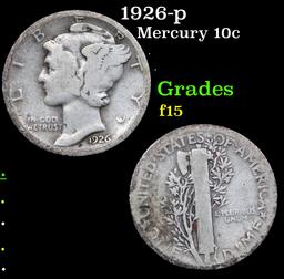 1926-p Mercury Dime 10c Grades f+