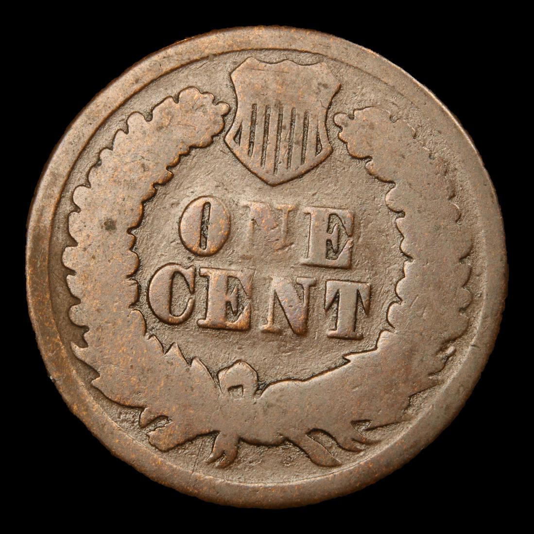 1864 L Indian Cent 1c Grades ag