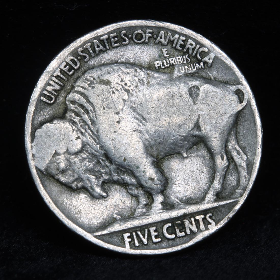 1914-p Buffalo Nickel 5c Grades vf details