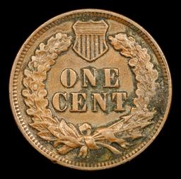 1902 Indian Cent 1c Grades Select AU