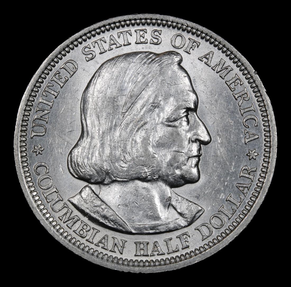 1893 Columbian Old Commem Half Dollar 50c Grades Choice AU/BU Slider