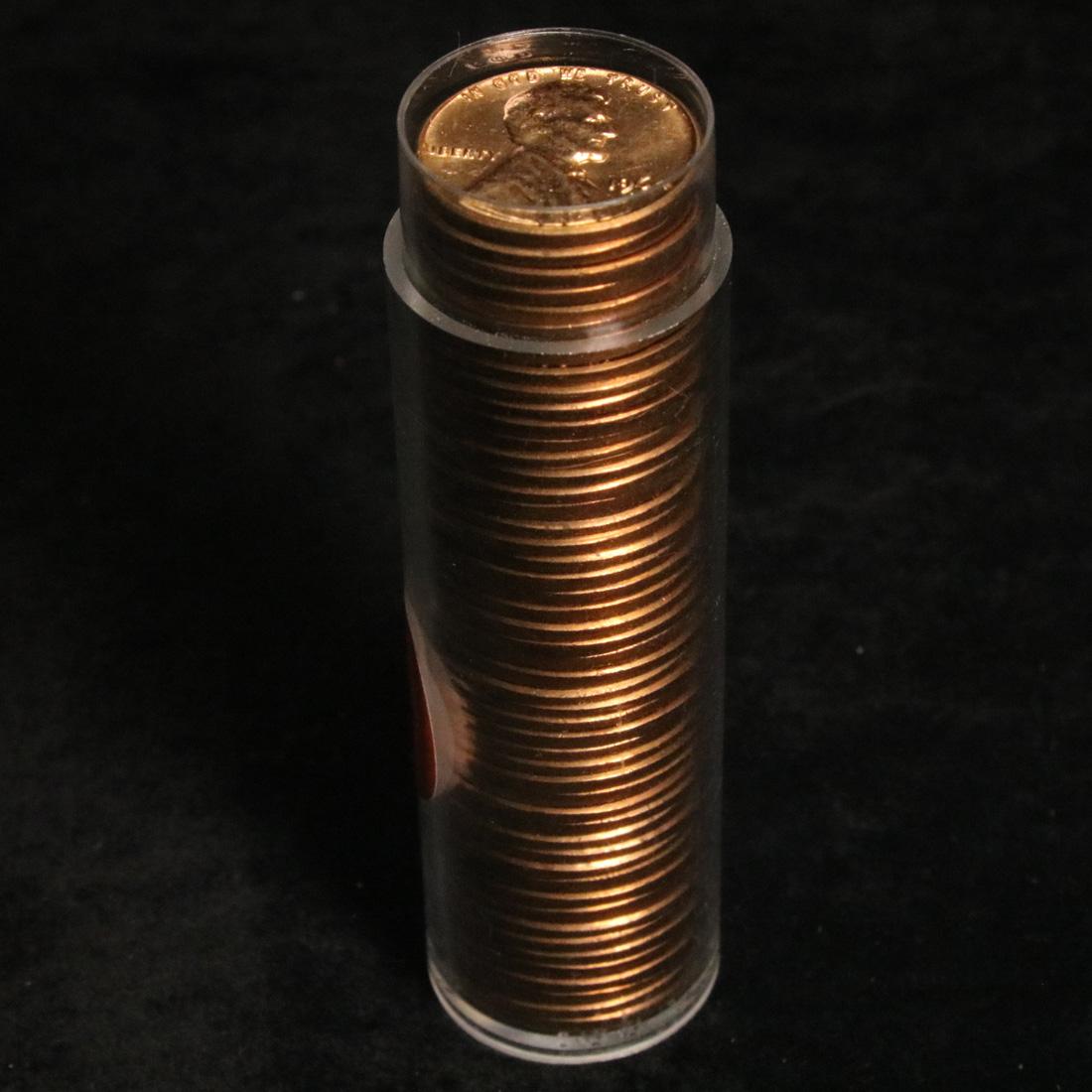 Full roll of 1964-d Lincoln Cents 1c Uncirculated Condition . .