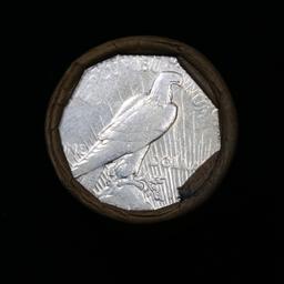 ***Auction Highlight*** Full solid date 1934-p Peace silver dollar roll, 20 coins   (fc)