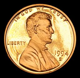 1994-s Lincoln Cent 1c Grades Gem++ Proof Red Deep cameo