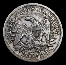 ***Auction Highlight*** 1853-o Arrows & Rays Seated Half Dollar 50c Graded xf+ By USCG (fc)