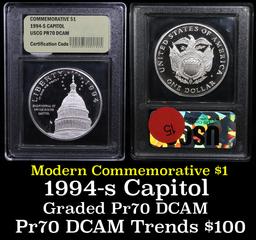 1994-s Capitol Modern Commem Dollar $1 Grades GEM++ Proof Deep Cameo