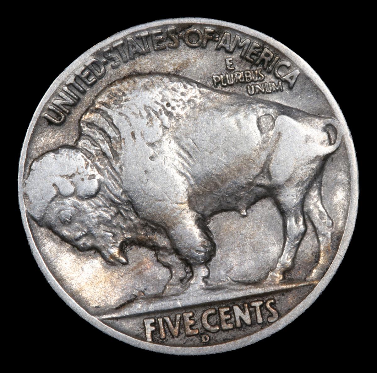 1927-d Buffalo Nickel 5c Grades vf++