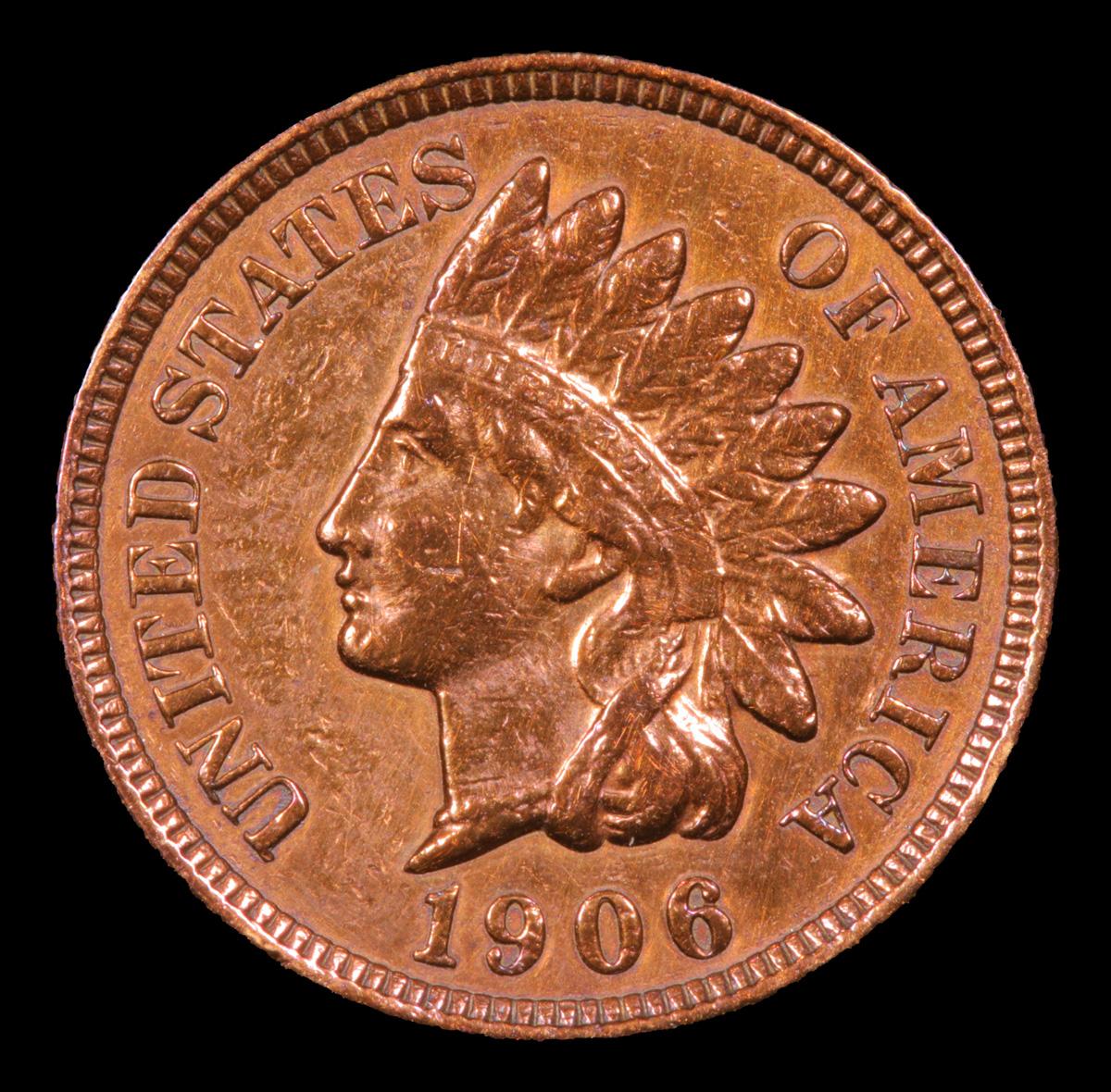 1906 Indian Cent 1c Grades Unc Details