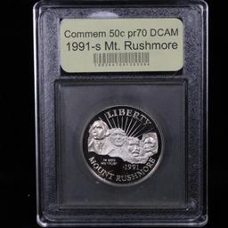 1991-s Mount Rushmore Modern Commem Half Dollar 50c Grades GEM++ Proof Deep Cameo