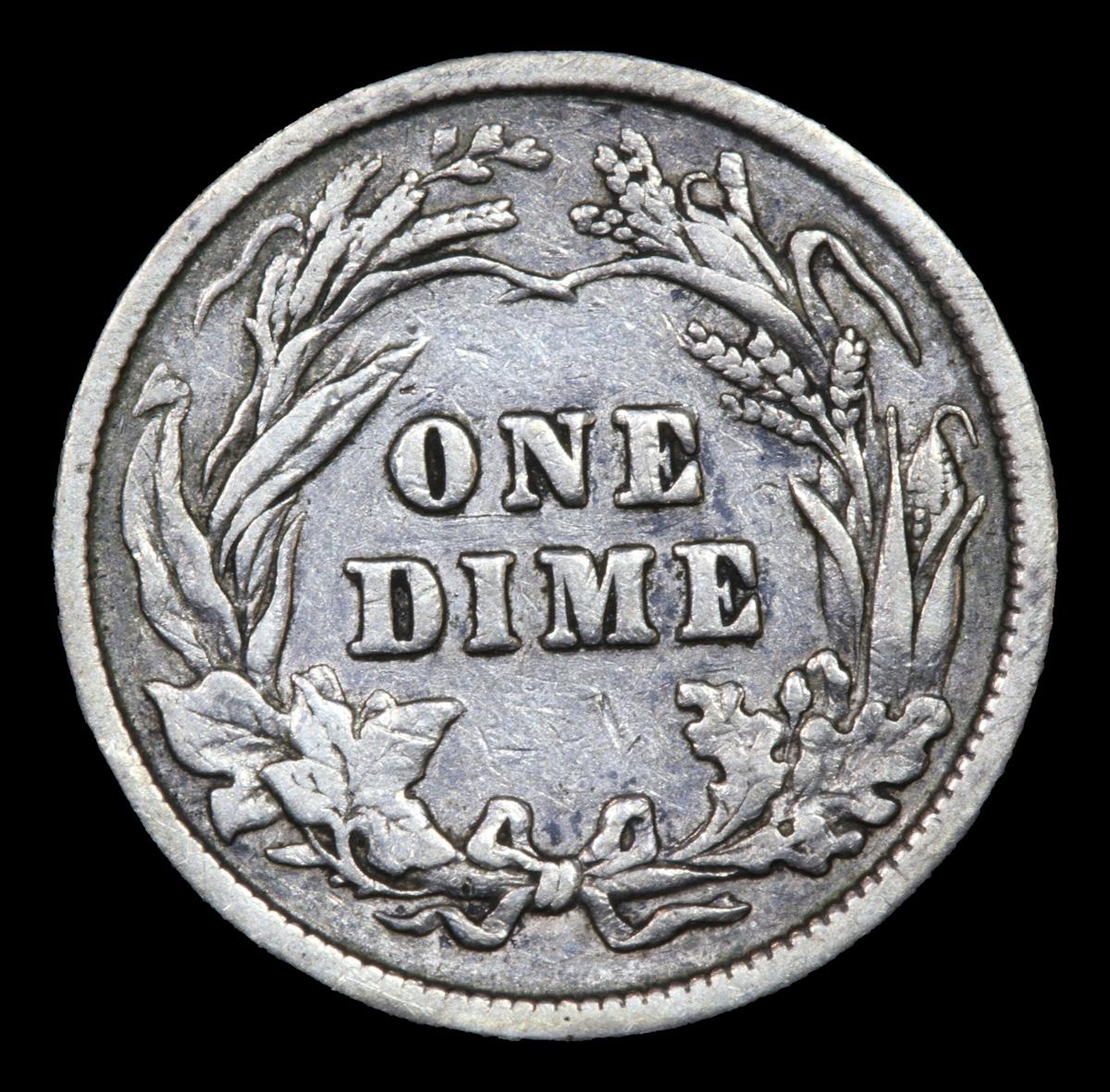 1900-p Barber Dime 10c Grades vf++