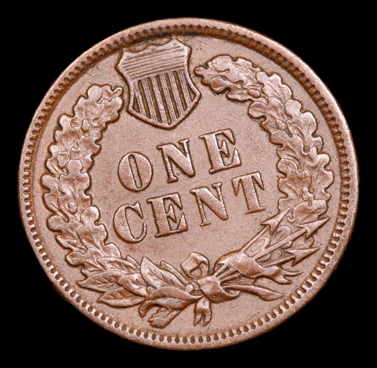 1882 Indian Cent 1c Grades Select AU