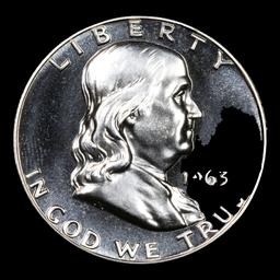 1963 Franklin Half Dollar 50c Grades GEM+ Proof