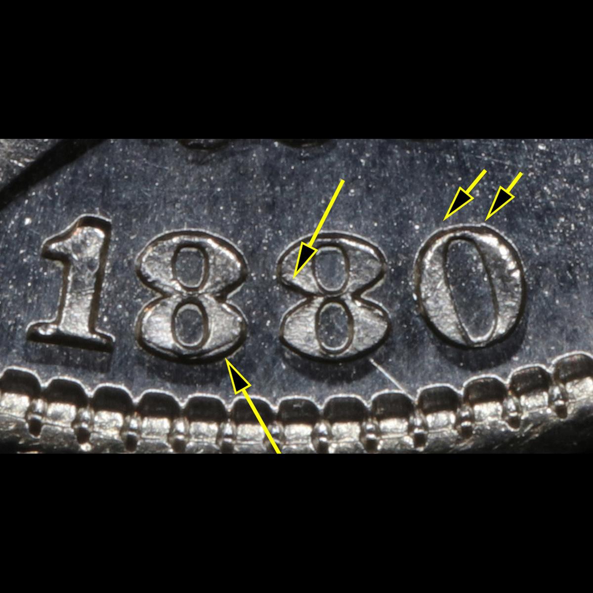 1880/880-s Morgan Dollar $1 Grades Select+ Unc