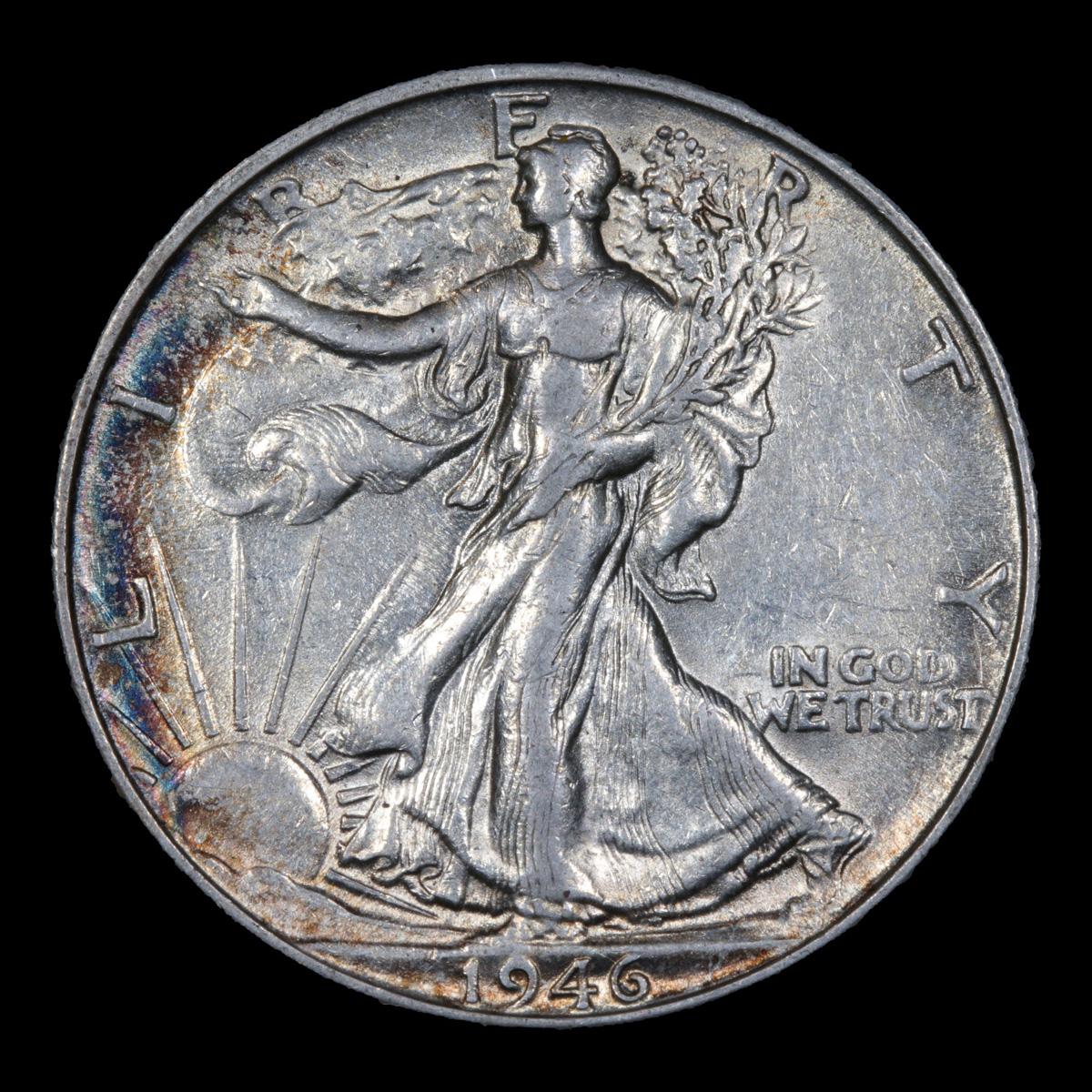 1946-s Walking Liberty Half Dollar 50c Grades Choice AU