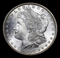 1884-p Mint Error Morgan Dollar $1 Grades Select+ Unc