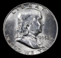 1952-s Franklin Half Dollar 50c Grades Select+ Unc