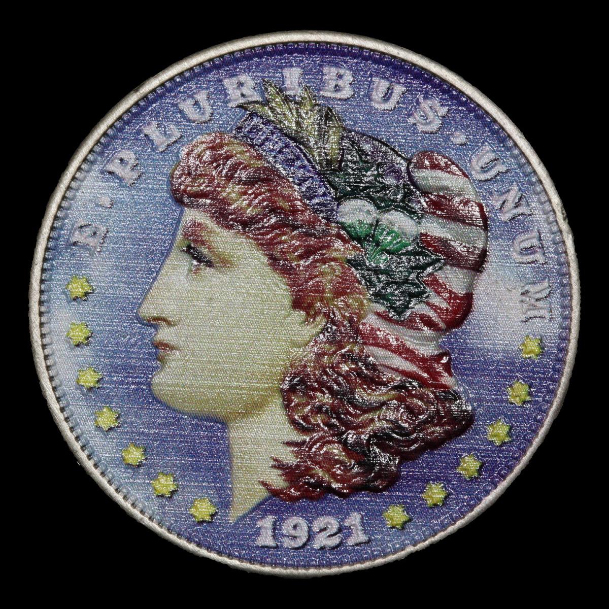 1921-p Morgan Dollar $1 Grades Hand Painted