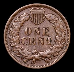 1909 Indian Cent 1c Grades vf+