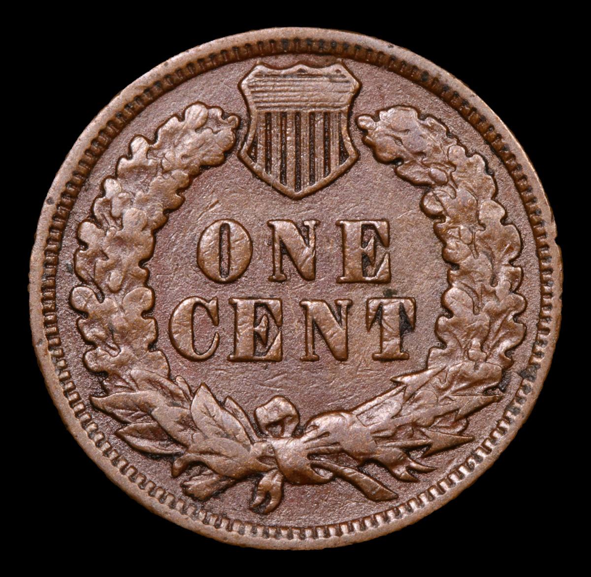 1909 Indian Cent 1c Grades vf+