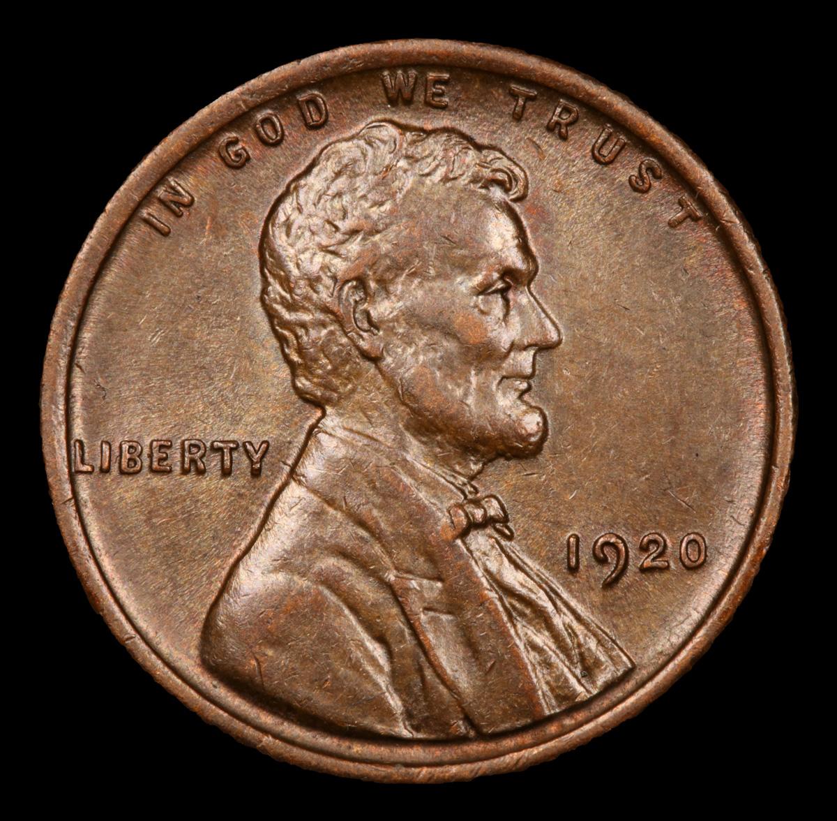 1920-p Lincoln Cent 1c Grades Choice AU/BU Slider