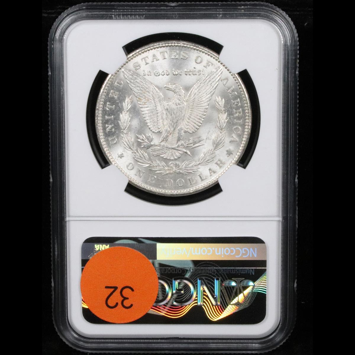 NGC 1890-p Morgan Dollar $1 Graded ms63 By NGC