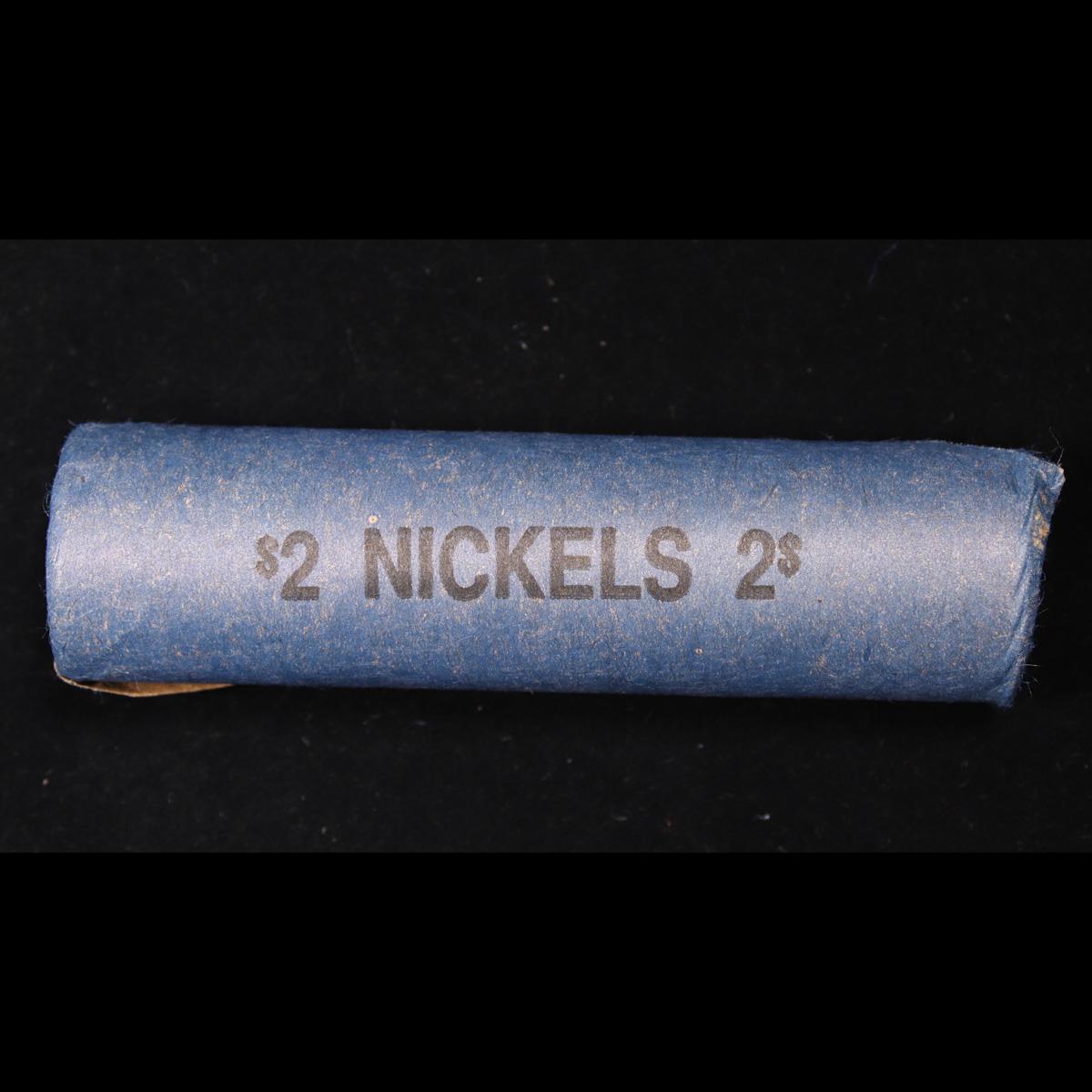 Buffalo Nickel Shotgun Roll in Old Bank Style 'Bell Telephone'  Wrapper 1924 & d Mint Ends