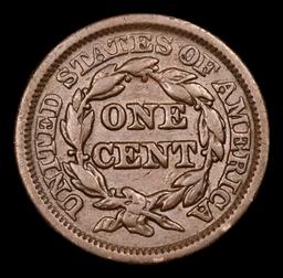 1846 Braided Hair Large Cent 1c Grades vf details