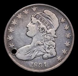 1834 Capped Bust Half Dollar 50c Grades vf details