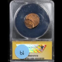 ANACS 1970-d Lincoln Cent 1c Graded ms62 rb By ANACS