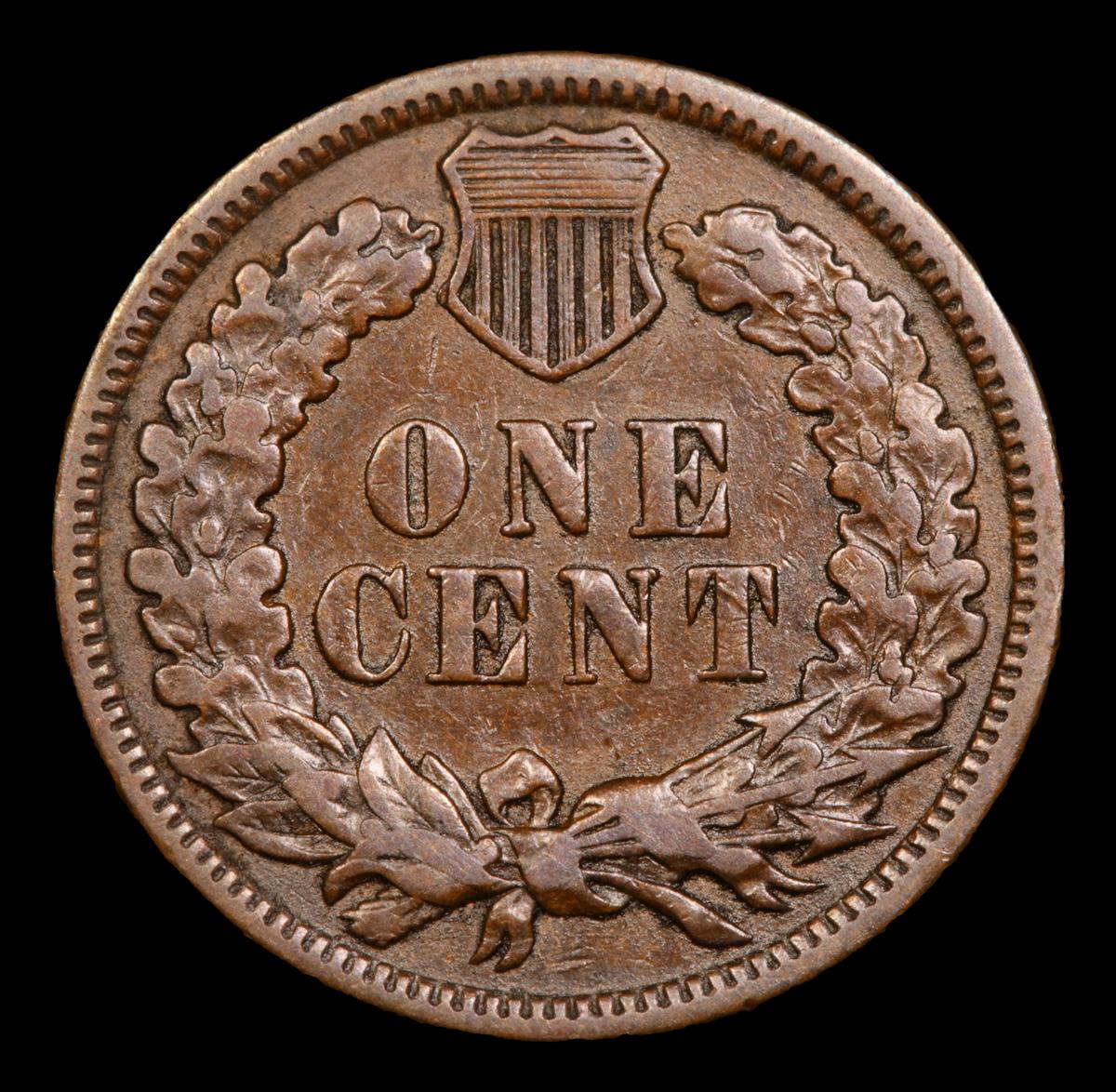 1881 Indian Cent 1c Grades xf