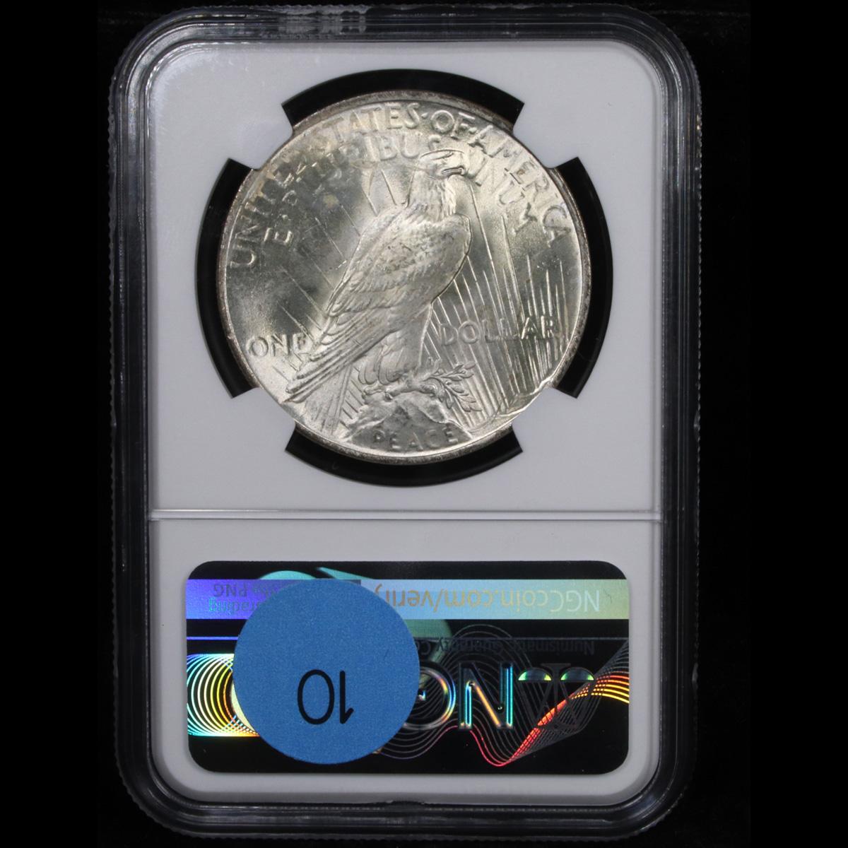 NGC 1922-p Peace Dollar $1 Graded ms64 By NGC