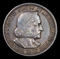 1893 Columbian Old Commem Half Dollar 50c Grades Select AU