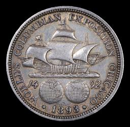 1893 Columbian Old Commem Half Dollar 50c Grades Select AU