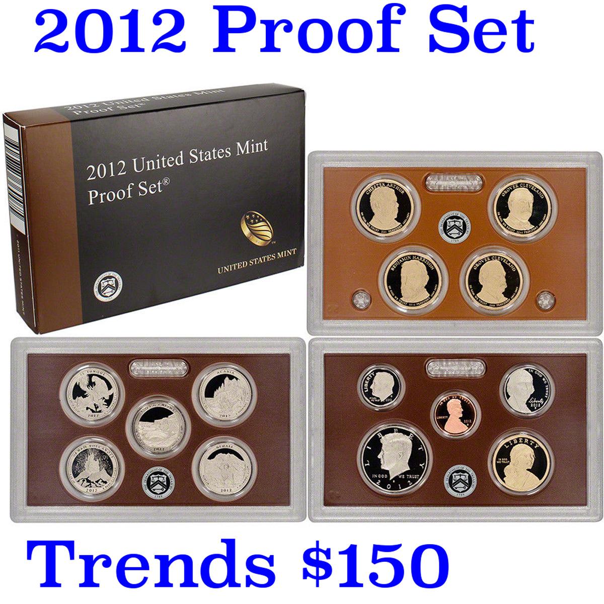 2012 United Staes Mint Proof Set With COA