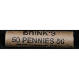 ***Auction Highlight*** Uncirculated 1c orig shotgun roll, 1939-p  In Old Brinks wrapper  (fc)
