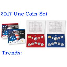 2017 United States P & D Mint Uncirculated Coin Set 20 coins