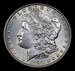 1898-p Morgan Dollar $1 Grades Choice+ Unc