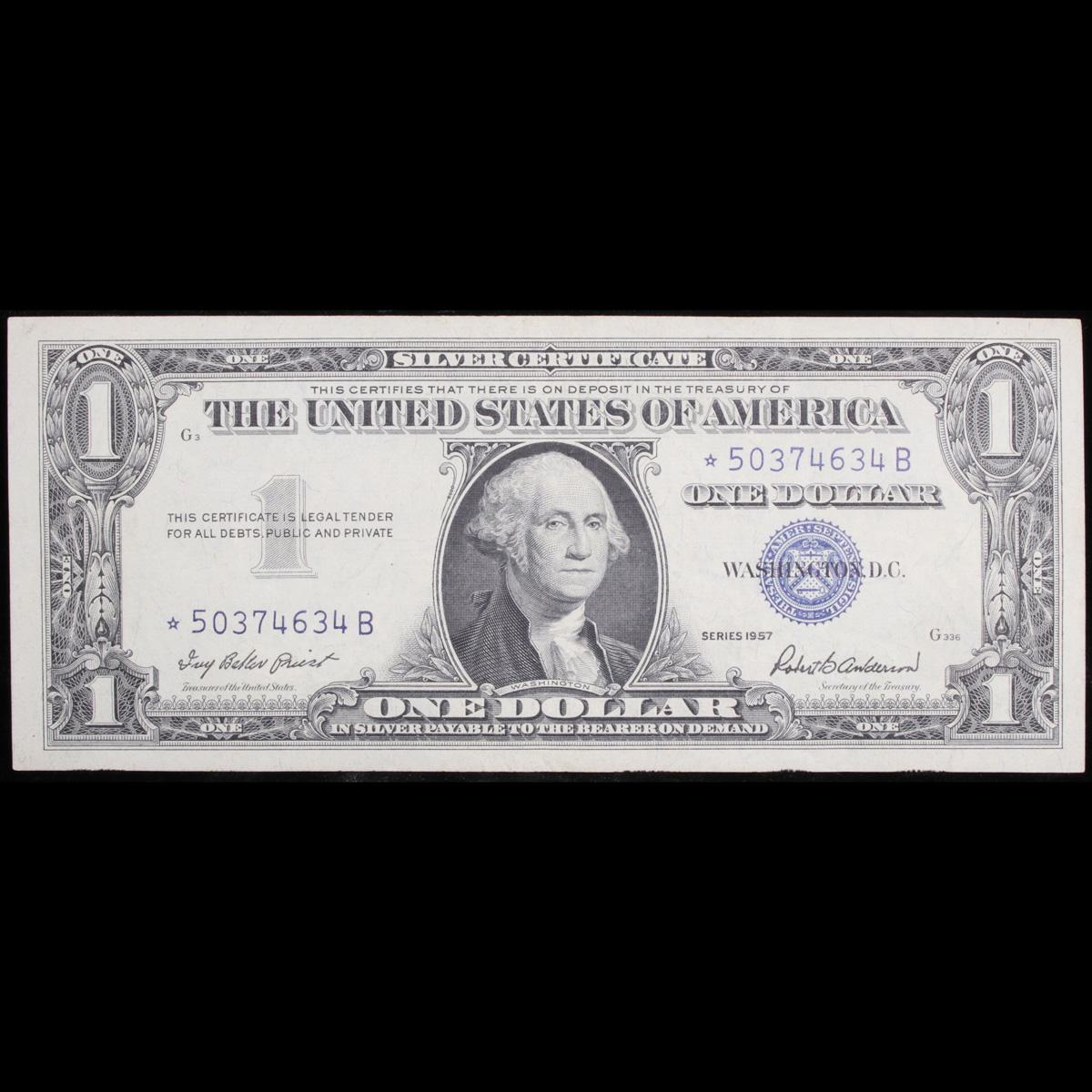 *Star Note * 1957 $1 Blue Seal Silver Certificate Grades