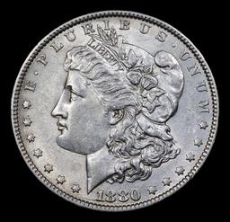 1880-o Micro 'o' Morgan Dollar $1 Grades BU+