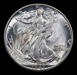 1946-d Walking Liberty Half Dollar 50c Grades Select+ Unc