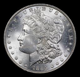 1885-p Morgan Dollar $1 Grades Choice+ Unc