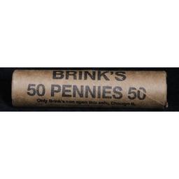 Uncirculated 1c orig shotgun roll, 1938-s  In Old Brinks wrapper