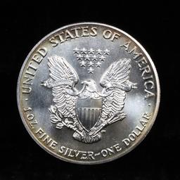 3 Silver Eagle $1 coins 1987-1989 Silver Eagle Dollar $1