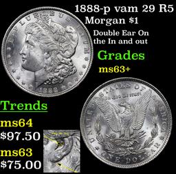 1888-p vam 29 R5 Morgan Dollar $1 Grades Select+ Unc