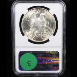 NGC 1924-p Peace Dollar $1 Graded ms64 By NGC