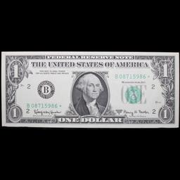 **Star Note** 1963A New York Green Seal Federal Reserve Note Grades Gem++ CU